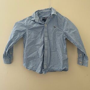 Vineyard Vines Kids Light Blue Gingham Shirt